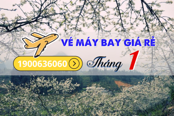 Vé máy bay giá rẻ tháng 1 chỉ từ 55.000 đồng